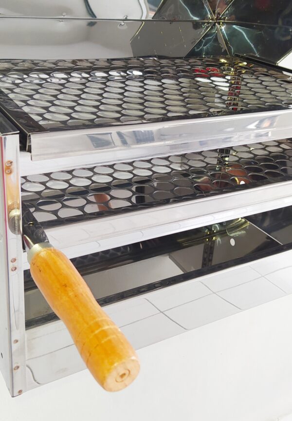 Churrasqueira de Parede a Carvão de Inox a Bafo com Tampa 45X26X35,5 - Imagem 5