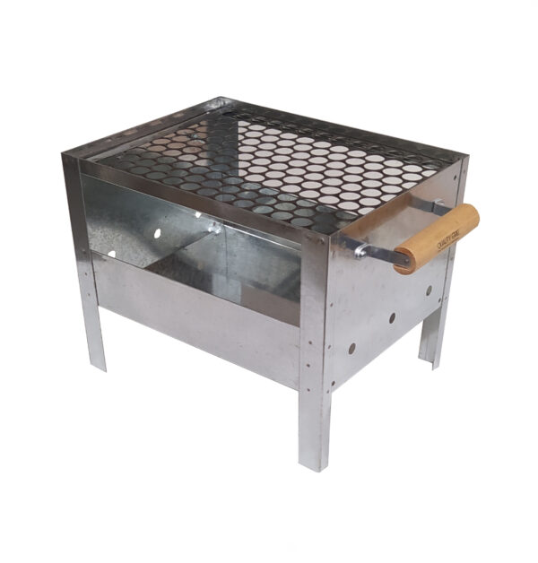 Churrasqueira a Carvão com Grelha de Inox Portátil 33x26x25 - Imagem 2