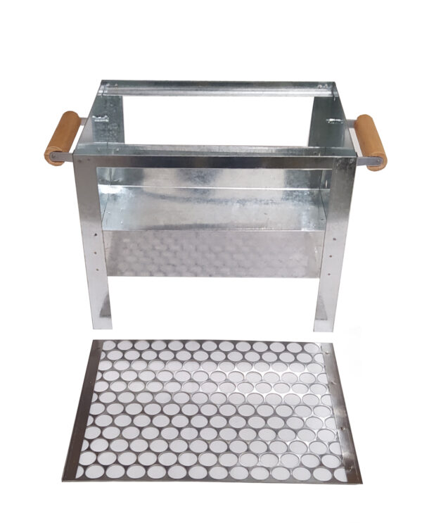 Churrasqueira a Carvão com Grelha de Inox Portátil 33x26x25 - Imagem 4