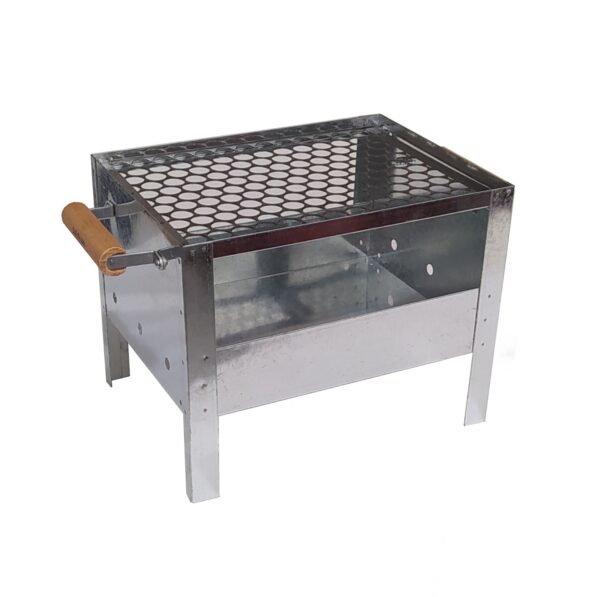Churrasqueira a Carvão com Grelha de Inox Portátil 33x26x25