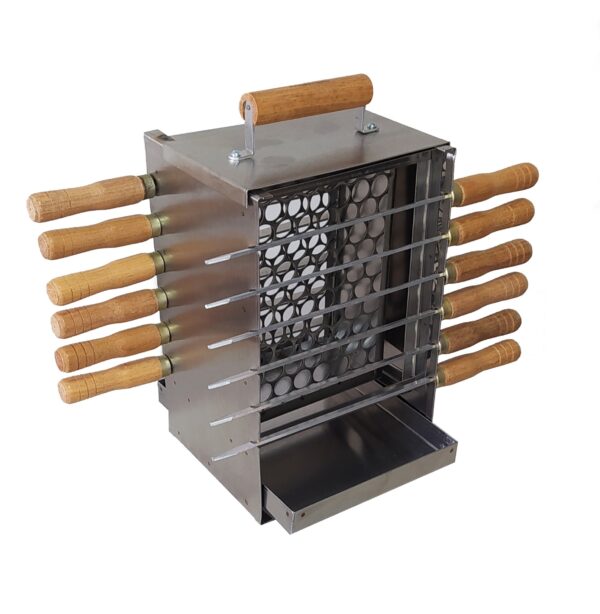 Churrasqueira para Apartamento Ecológica sem Fumaça Vertical com 12 Espetos - 20,5x18x33